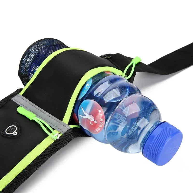 Running Waist Bag Marathon Jogging Bag Men Women Outdoor Riding Fitness With Water Bottle Waterproof Phone Sport Belt Waist Bags