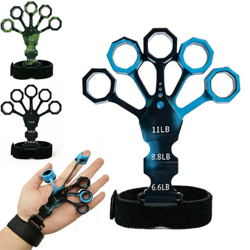 Finger Trainer Five Finger Rehabilitation Device Wrist Therapy Tool Silicone Grip Strength Enhancer Hand Grip Extender