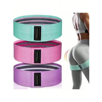 Fabric Resistance Hip Booty Bands Glute Thigh Elastic Workout Bands Squat Circle Stretch Fitness Strips Loops Yoga Gym Equipment